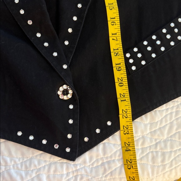 Black Rhinestone Women's Jacket - Picture 7 of 7